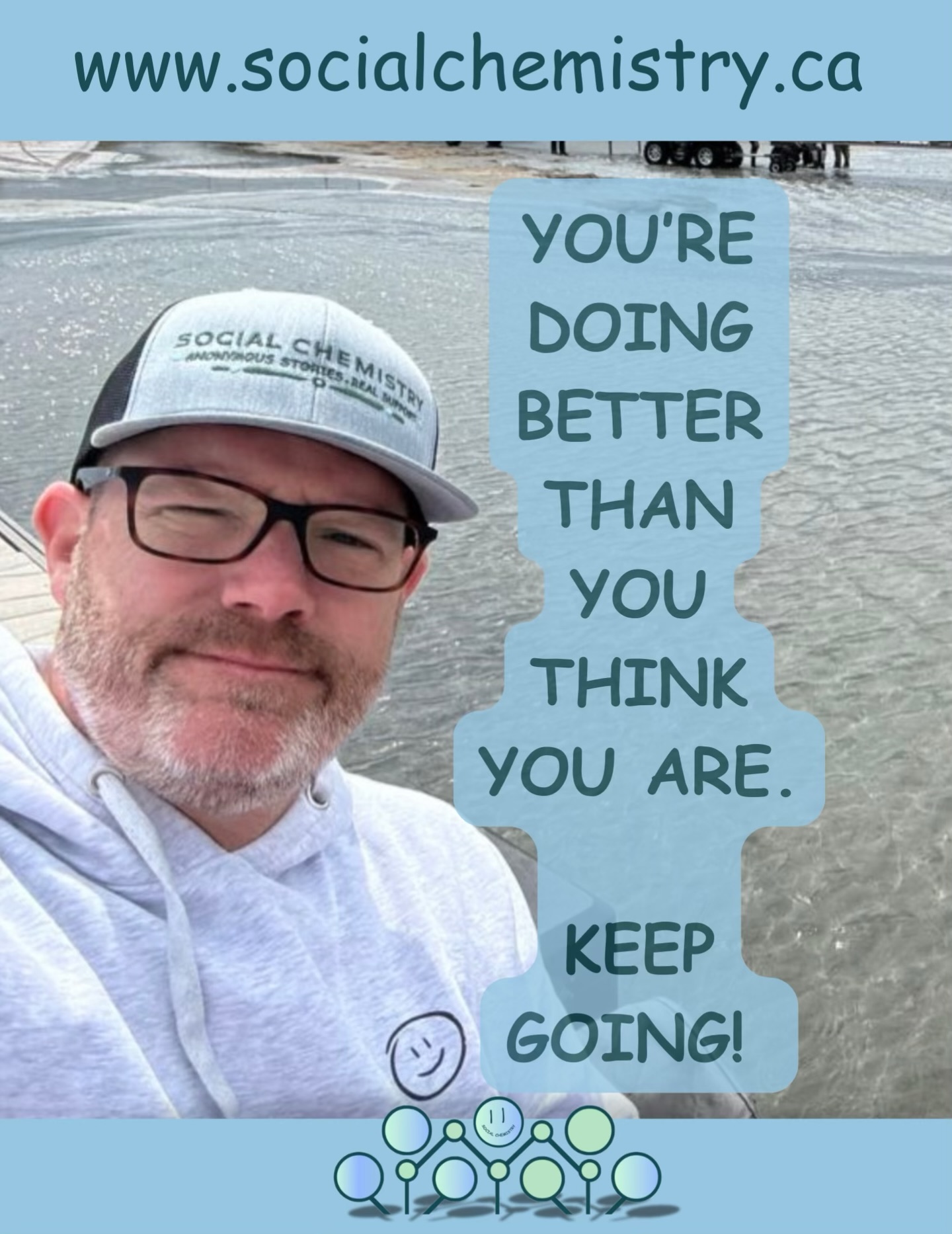 You’re doing better than you think.

It might not feel like it right now. 
Progress rarely announces itself loudly. 
It doesn’t always show up as big wins or breakthrough moments.

Sometimes it looks like:
Getting out of bed when you didn’t want to 
Choosing not to give up when it felt easier to quit 
Holding it together when everything inside felt heavy 
Trying again… even after a tough day 

That counts. All of it counts.

We tend to measure ourselves against where we want to be, 
and forget to acknowledge how far we’ve already come.

Growth is quiet. 
Healing is messy. 
And progress is often invisible in the moment.

But you are moving forward.

Every small step you take… 
every time you choose to keep going… 
every moment you don’t give in to the weight of it all…

That’s strength.

That’s resilience.

And that’s something to be proud of.

If today feels slow, or hard, or uncertain… 
don’t let that convince you that you’re stuck.

You’re not stuck. 
You’re building something. 
Piece by piece.

Keep going.

Your effort matters more than you realize.

#socialchemistry #mentalhealthmatters #keepgoing #progressnotperfection #youarestrong