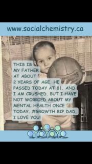 THIS IS GROWTH.

Not because grief hurts less.
Not because loss suddenly becomes easy.

But because there was a time when pain like this would have swallowed me whole.

Today, my father passed away at 81 years old.
And I am absolutely crushed.

I’m grieving.
I’m emotional.
I’m exhausted.

But for the first time in my life, I have not spent the day battling my own mind on top of the heartbreak.

No spiral.
No self-destruction.
No running from the pain.
No fear of what my mental health might do next.

Just grief.
Pure, honest grief.

And strangely, that feels like healing.

Growth is not becoming numb.
Growth is learning how to carry pain without losing yourself in it.

Sometimes progress looks like surviving moments that once would have broken you.

Release.
Reflect.
Reconnect.

#socialchemistry #MentalHealthAwareness #HealingJourney #Growth #GriefSupport