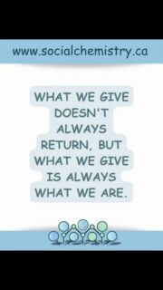 What you give to the world may not always come back the way you hoped.

Kindness can be ignored.
Loyalty can be forgotten.
Love can go unreturned.
Effort can go unnoticed.

But none of that changes what those actions say about you.

The way you treat people during disappointment, stress, conflict, or heartbreak reveals more about your character than the outcome ever will.

Giving compassion doesn’t make you weak.
Giving honesty doesn’t make you foolish.
Giving grace doesn’t make you naïve.

It means you chose to stay aligned with the kind of person you want to be, even when life didn’t immediately reward it.

Not everything we give returns to us directly.
Some of it changes someone silently.
Some of it comes back years later.
Some of it simply becomes part of who we are.

And that still matters.

Protect your heart, but don’t harden it.
The world needs more people who choose integrity over bitterness.

Release. Reflect. Reconnect.

Visit  Social Chemistry￼ for playlists, mental health resources, self help tools, support directories, and a space built for real human connection.

#socialchemistry #MentalHealthSupport #SelfGrowth #EmotionalWellness #HealingJourney