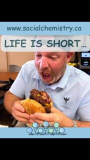 Life is short, eat the burger. Within reason of course. Like anything in life, moderation is the trick. But stop making yourself suffer. #shithappens #socialchemistry #mentalhealth #weightlosstips