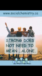 STRONG DOES NOT NEED TO MEAN ALONE.

We often celebrate the person who handles everything themselves. The one who keeps going, stays composed, and never asks for help.

But strength isn’t measured by how much you can carry without anyone else.

Sometimes strength looks like saying, “I need help.”

Sometimes it means letting someone sit beside you while you work through something difficult.

Sometimes it means admitting that you don’t have all the answers.

You were never meant to navigate every hard season alone.

Reach out. Let people in. Accept the support that’s offered.

Because asking for help doesn’t make you weaker.

It means you’re strong enough to know you don’t have to do it alone.

Find tools, resources, and support at Socialchemistry.ca.

#socialchemistry #mentalhealth #mentalhealthmatters #youarenotalone #healing