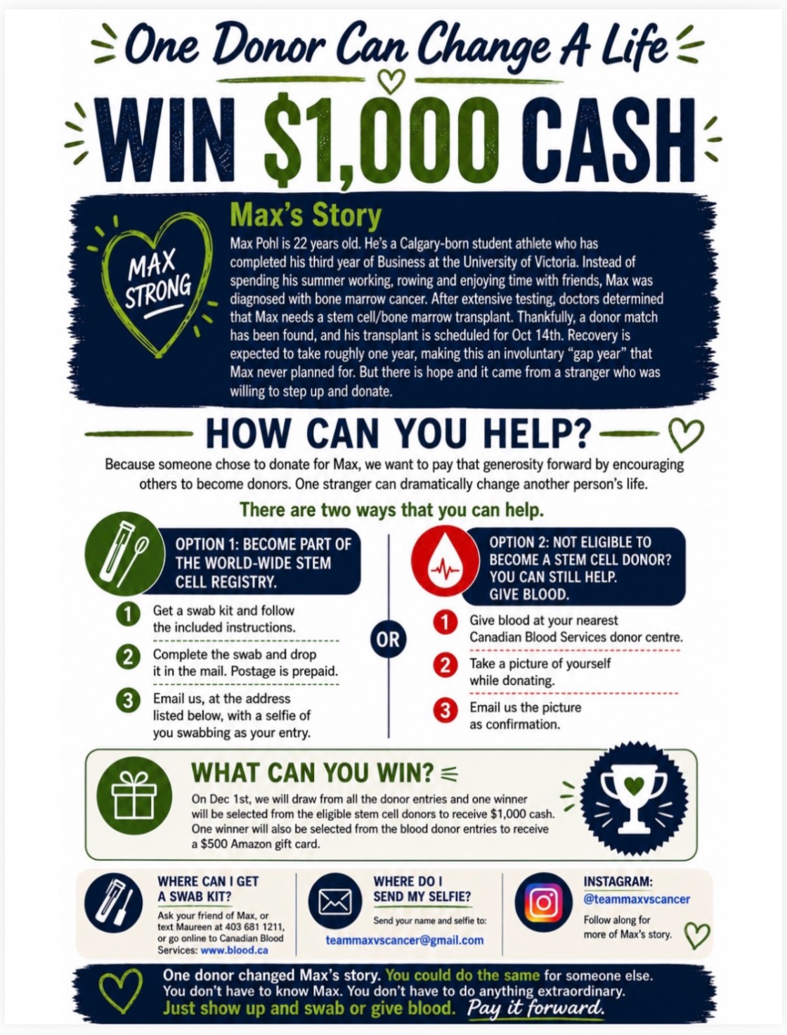 One donation can change a life.  I have very dear friends that are struggling with a child who has bone marrow cancer. Their son got very very lucky and found a donor very very quickly, but many are not this lucky. Take a look at the attached and see what you can do to become a donor and make some dough. It’s just a test! Do it! #cancer #raiseawareness #bonemarrowdonor #socialchemistry #